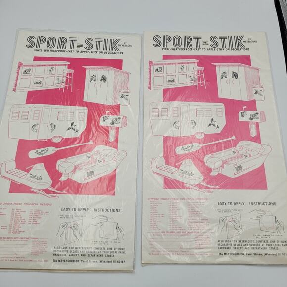 Vintage Meyercord Horse Head Decals Set of Two Sport-Stik NWT - Picture 4 of 7